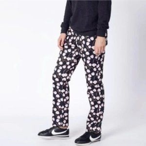 Wildfang sz 6 The Empower Floral Rose Trouser Pants straight leg
